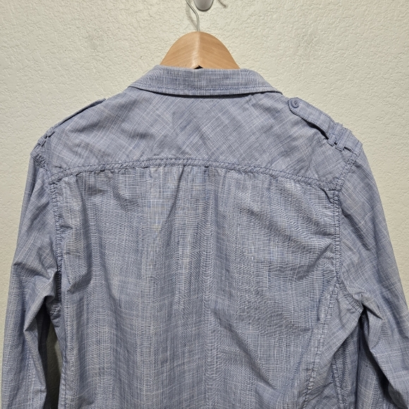 American Rag Casual Gray Button-Up Shirt Size L - Picture 3 of 8